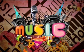 夜店音乐背景装饰画