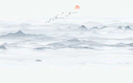 禅意水墨山水