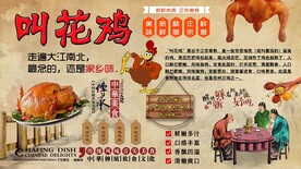 叫花鸡背景墙