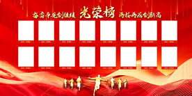 销售光荣榜展板