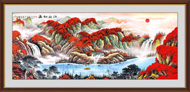 鸿运当头国画