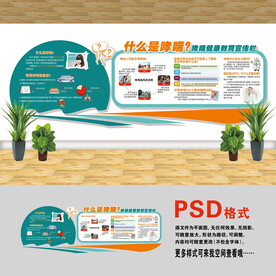 医院文化墙 预防哮喘