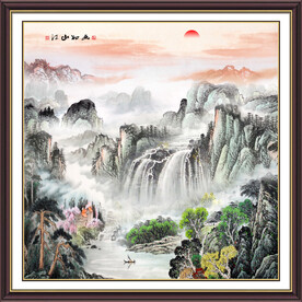 中堂山水画