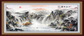 中堂山水画