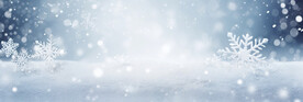 蓝底雪花背景