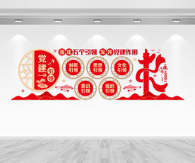 党建引领文化墙