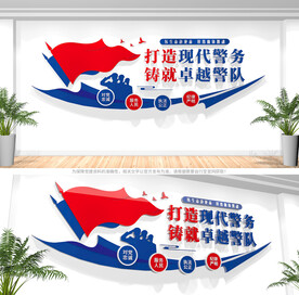 警营标语文化墙