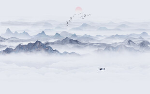 禅意水墨山水