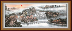 源远流长山水国画