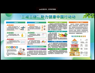 三减三健宣传栏