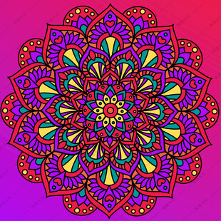 曼陀罗花纹