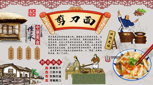 剪刀面背景墙