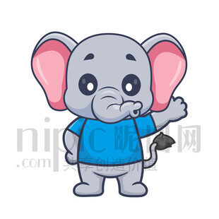 可爱卡通大象
