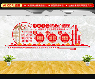 社会主义核心价值观文化墙