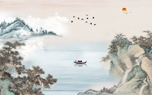 中式山水画