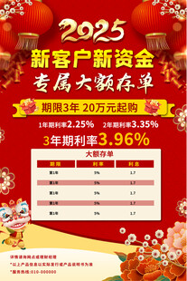 银行存款海报