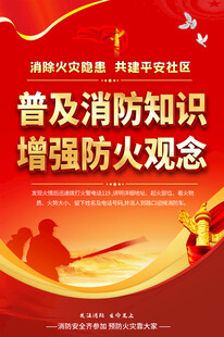 社区消防安全海报