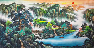 国画山水画