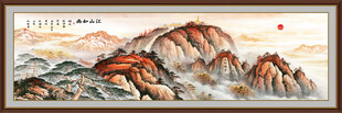 泰山日出国画