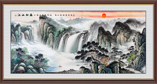聚宝盆风水画