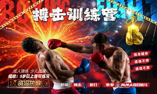 搏击格斗训练海报图片