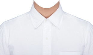 男士白衬衫衣服证件照素材