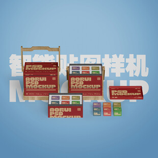 多层月饼礼盒样机