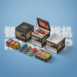 文创化妆品礼盒样机