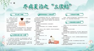 冬病夏治之三伏贴