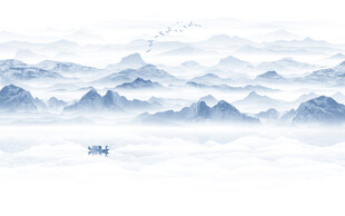水墨画山水画