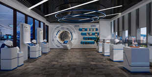 现代科技展厅效果图