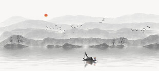 新中式水墨画