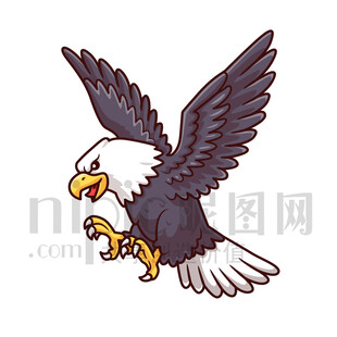 展翅雄鹰插画
