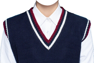 女款针织背心马甲证件照衣服素材