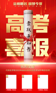 高考喜报海报