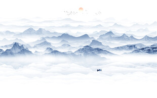新中式山水画