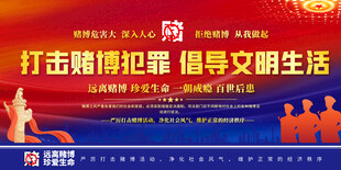 禁止财博宣传展板