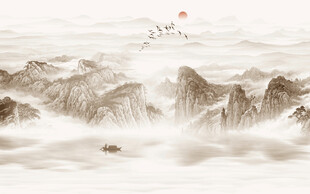 禅意水墨山水