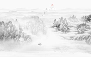 意境水墨山水
