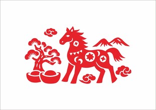 2026马年剪纸 