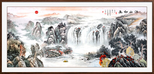 中堂山水画