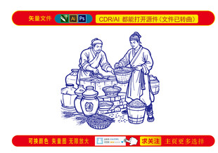 传统酿酒工艺场景图