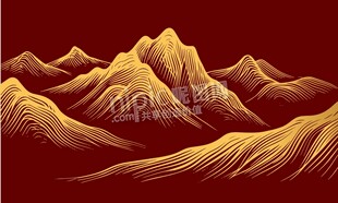 流动线条山脉背景