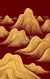 金色山峦纹理山脉背景