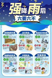 强降雨后六要六不要