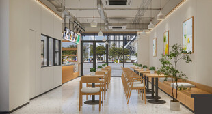 简约清新风室内餐厅空间