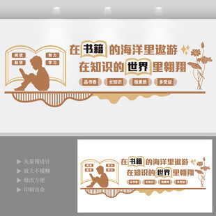 图书馆文化墙 