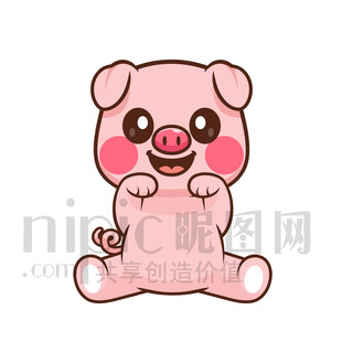 可爱小猪卡通形象
