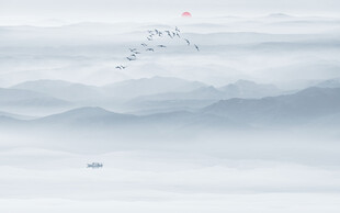山水水墨画
