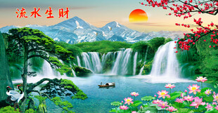迎客松装饰画